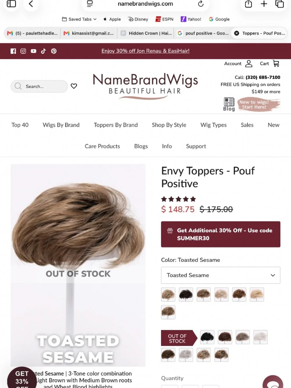 Envy Hair Topper